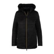 Zwarte Winterjas voor Vrouwen Save The Duck , Black , Dames