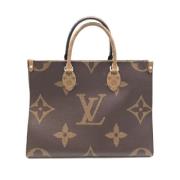 Pre-owned Canvas handbags Louis Vuitton Vintage , Brown , Dames