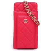 Pre-owned Leather chanel-bags Chanel Vintage , Red , Dames