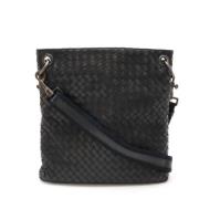 Pre-owned Leather shoulder-bags Bottega Veneta Vintage , Black , Dames