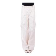 Witte broek met logo Guess , White , Dames