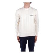 Witte Logo Front Sweater Guess , White , Heren