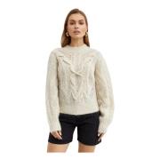 Crème Eline Sweater Stijlvol Klassiek Losse Pasvorm Isabel Marant , Be...