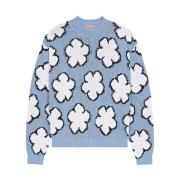 Blauwe Boke Flower Trui Kenzo , Blue , Dames