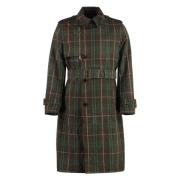 Klassieke Katoenen Trenchcoat Burberry , Green , Heren