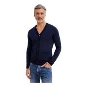 Marineblauwe wollen vest Ralph Lauren , Blue , Heren