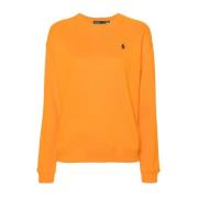 Oranje sweatshirt met logo Ralph Lauren , Orange , Dames