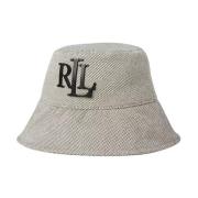 Grijze hoed met logo Ralph Lauren , Gray , Dames