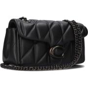 Zwarte Gewatteerde Schoudertas Coach , Black , Dames