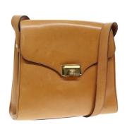 Pre-owned Leather shoulder-bags Celine Vintage , Brown , Dames