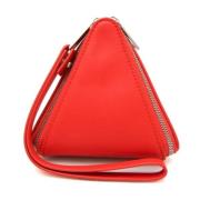 Pre-owned Leather pouches Bottega Veneta Vintage , Red , Dames