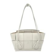 Pre-owned Leather shoulder-bags Bottega Veneta Vintage , White , Dames