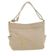 Pre-owned Canvas handbags Burberry Vintage , Beige , Dames