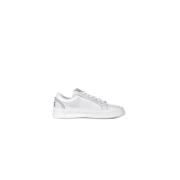 Leren Logo Sneakers Rubberen Zool Gcds , White , Unisex