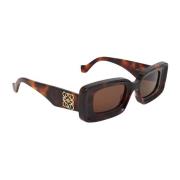 Bruine Stijlvolle Zonnebril Loewe , Brown , Dames