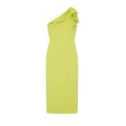 Gele Jurk met Asymmetrische Halslijn Roland Mouret , Yellow , Dames