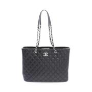 Pre-owned Leather chanel-bags Chanel Vintage , Black , Dames