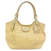 Pre-owned Leather handbags Coach Pre-owned , Yellow , Dames