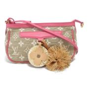 Pre-owned Canvas handbags Louis Vuitton Vintage , Pink , Dames