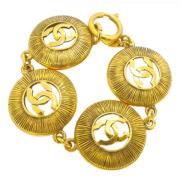 Pre-owned Fabric chanel-jewelry Chanel Vintage , Yellow , Dames