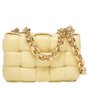 Pre-owned Leather shoulder-bags Bottega Veneta Vintage , Yellow , Dame...