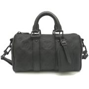 Pre-owned Leather handbags Louis Vuitton Vintage , Black , Dames