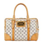 Pre-owned Canvas handbags Louis Vuitton Vintage , White , Dames