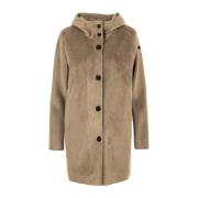 Dove Grey Velvet Neo Parka Jas RRD , Gray , Dames