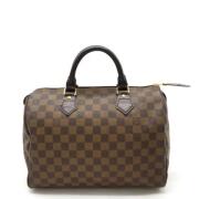 Pre-owned Canvas handbags Louis Vuitton Vintage , Brown , Dames