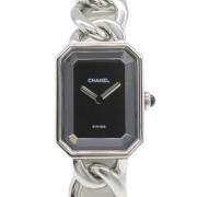 Pre-owned Fabric watches Chanel Vintage , Black , Dames