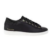 Zwarte leren Frame Aten sneakers Filling Pieces , Black , Dames