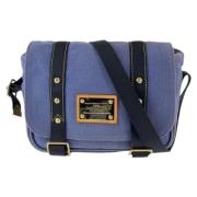 Pre-owned Canvas shoulder-bags Louis Vuitton Vintage , Blue , Dames