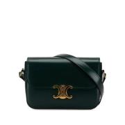 Pre-owned Leather celine-bags Celine Vintage , Green , Dames