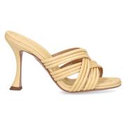 Ohuhui 95 Bast Sandalen Aquazzura , Beige , Dames