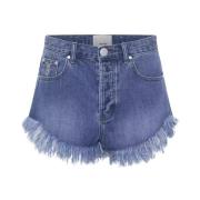 Versleten denim shorts One Teaspoon , Blue , Dames