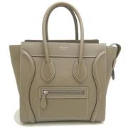 Pre-owned Leather celine-bags Celine Vintage , Gray , Dames