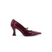 Bordeaux Lakleren Pumps Giampaolo Viozzi , Purple , Dames