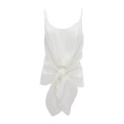 Witte Top met Strikceintuur JW Anderson , White , Dames