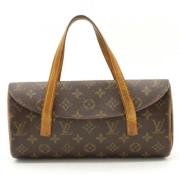 Pre-owned Canvas handbags Louis Vuitton Vintage , Brown , Dames