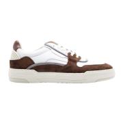 Bruine Sneaker Geïnspireerd op 80s Basketbal Van Bommel , White , Here...