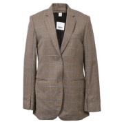 Pre-owned Wool outerwear Burberry Vintage , Brown , Dames