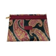 Groene Kleine Geprinte Make-up Tas Etro , Green , Dames