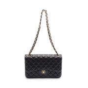 Pre-owned Leather chanel-bags Chanel Vintage , Black , Dames