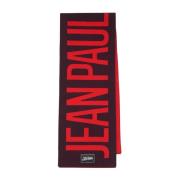 Rode Oversized Logo Sjaal Jean Paul Gaultier , Red , Dames