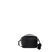 Waterdichte Crossbody Box Tas - Zwart Rains , Black , Unisex