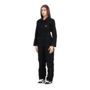 Zwart Fluweel Jumpsuit Casual Stijl Dickies , Black , Dames