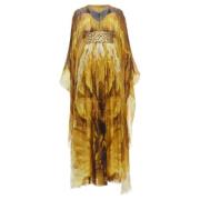 Silk dresses Alexander McQueen , Yellow , Dames