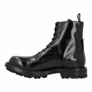 Leather boots Alexander McQueen , Black , Heren