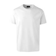 Wit Katoenen T-shirt Klassieke Snit Canada Goose , White , Heren