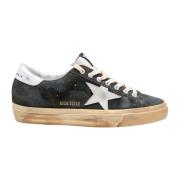 Groene Suède Vintage Sneakers Golden Goose , Green , Heren